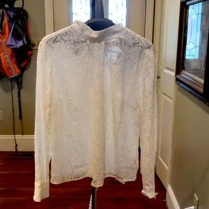 Lace blouse off white